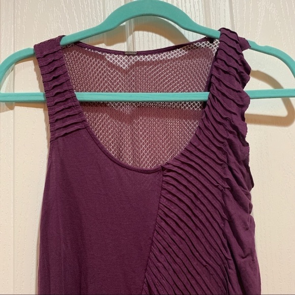 FP Tunic Dress Small Like New Burgundy Asymetrical - Picture 7 of 9